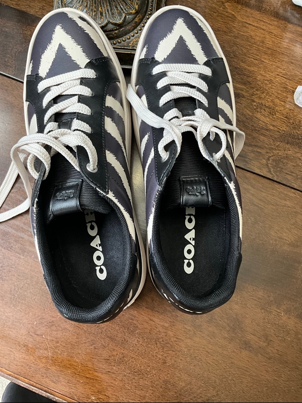 Coach Lowline Zebra Print Shoe size 9.5B NO BOX - Picture 7 of 8